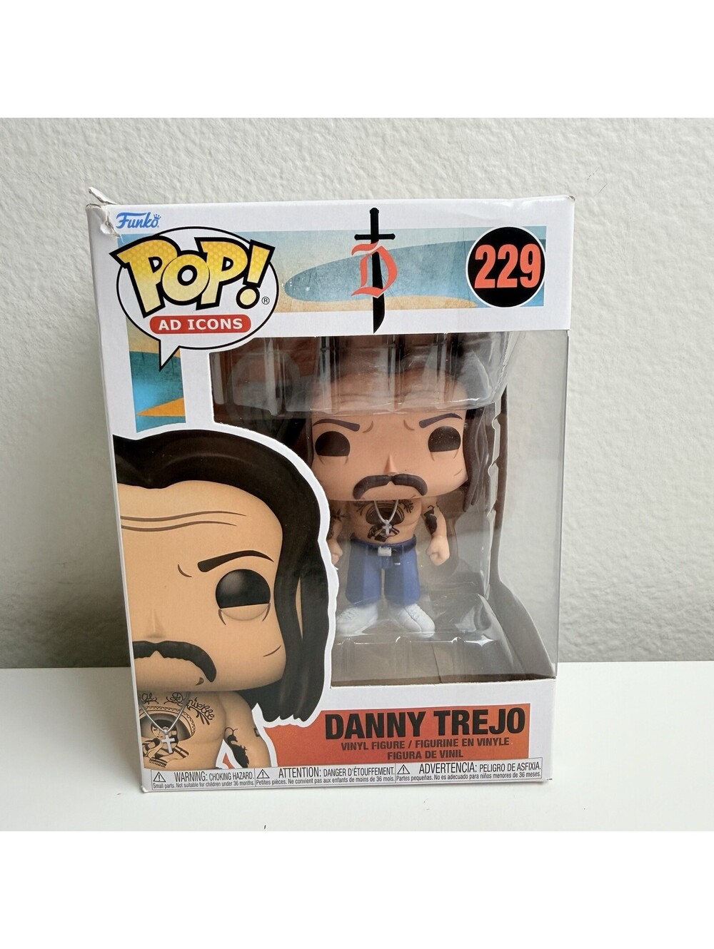 Funko Pop Ad Icons Danny Trejo #229 Vinyl Figure Trojo’s Tacos Box Damage NIB